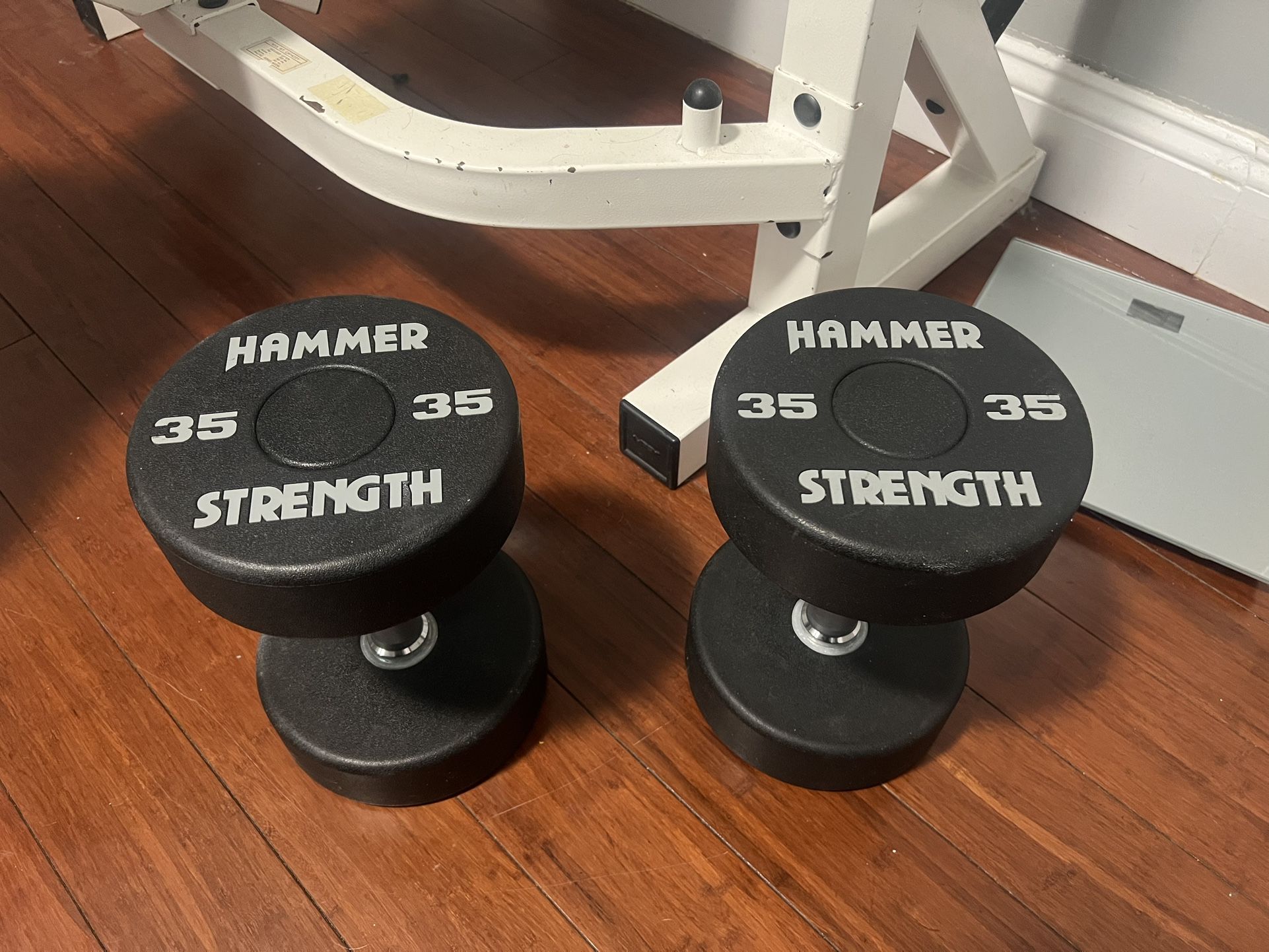 35lb Hammer Strength Dumbbells