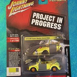 Johnny Lightning Street Freaks Projects In Progress 1975 VW Super Beetle Covert