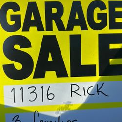GARAGE SALE