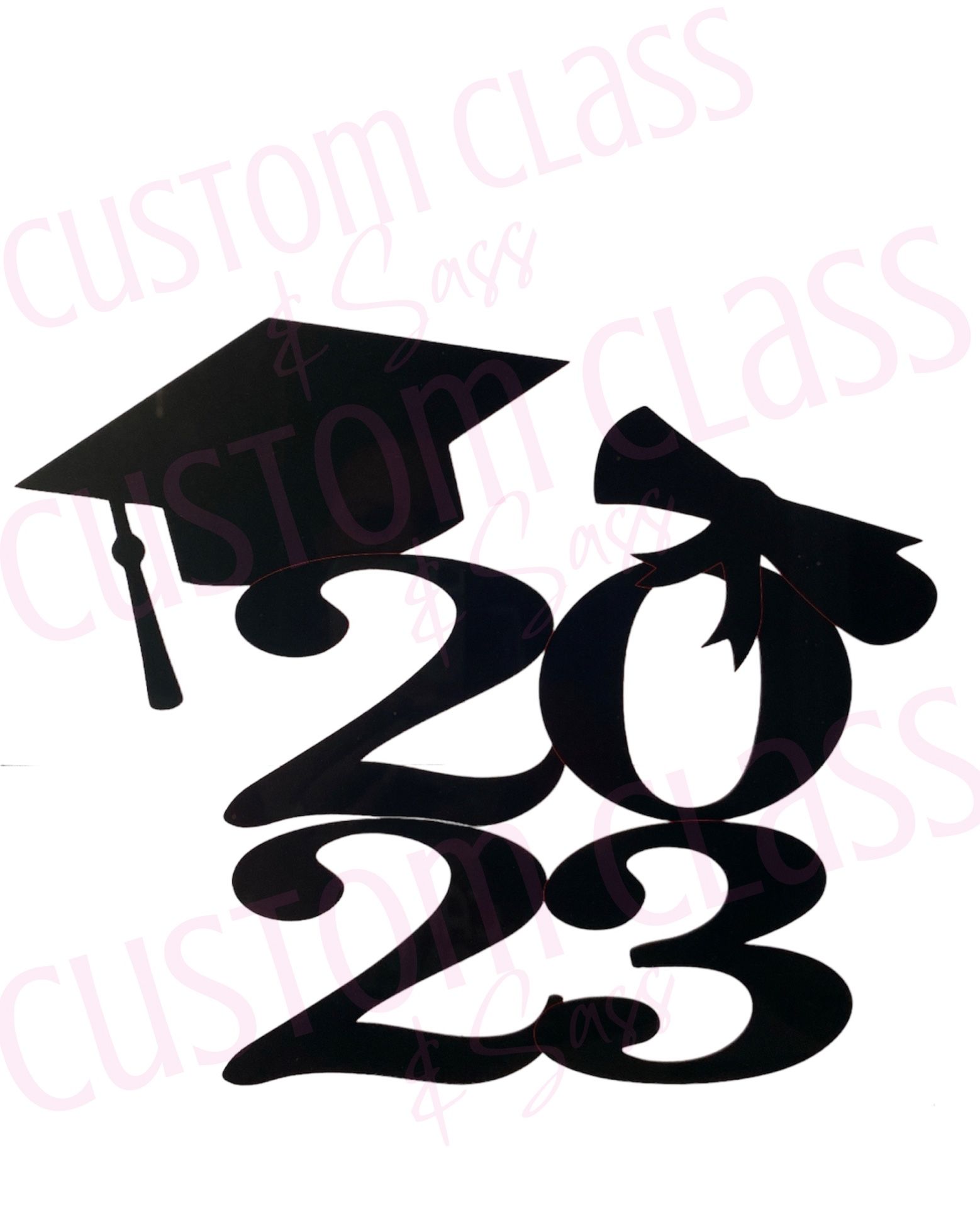 CUSTOM 2023 GRADUATION CAKE TOPPER