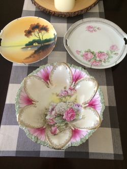 Vintage bowl and plates