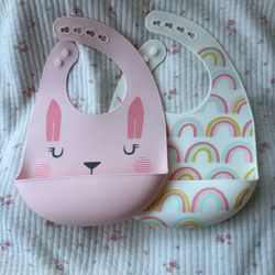 Silicone Meal Time Bib Set Of 2