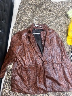 Snake leather jacket