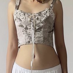 Vintage Victoria’s Secret Corset Y2K 90s Coquette Cottagecore Whimsigoth small