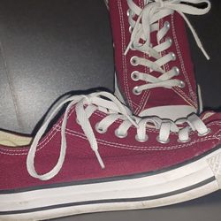 Burgundy Converse