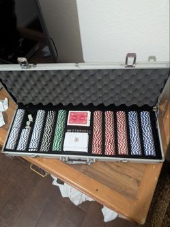 Complete poker Chip cards dice set