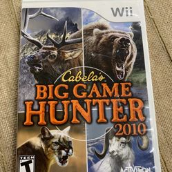 NEW NINTENDO WII CABELAS BIG GAME HUNTER 2010 DISC
