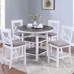 NEW OFFER 5PC Counter Height Dining Set