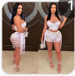 White Two Piece Set