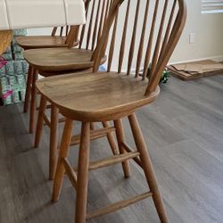 Brown Wooden Stools 