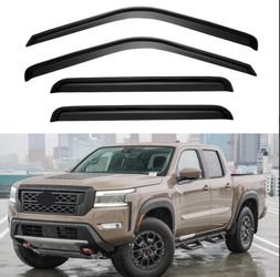 Nissan Frontier Crew Cab 2022–2024 Window Vent Visors (Set of 4)