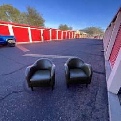 Tangier Upholstered Barrel Chair X2