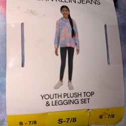 Calvin Klein Youth Plus Top And Leggings Set