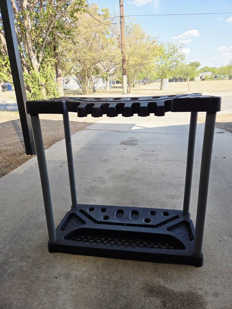 Outdoor/Indoor Yard Tool Holder Or For Brooms, Mops