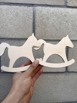 Rocking horse center piece cutout
