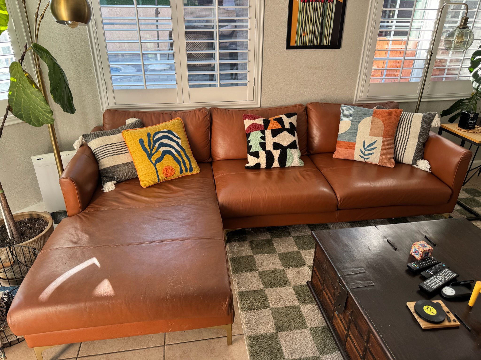 Leather Sectional Couch