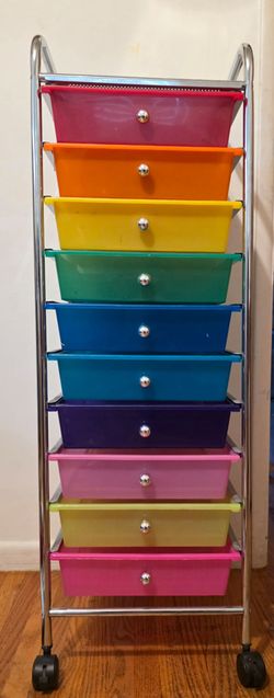 10 Drawer Rolling Cart by Simply Tidy