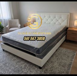 Queen Size Mattress & Box Spring Set – Bed Frame Not Included