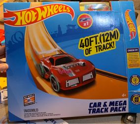 Hot Wheels Track Builder Stunt Bridge + HUGE Track Lot  (Never used) excellent condition PICK UP TONIGHT $45