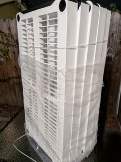 HDX 5-Tier Plastic Storage Rack - White - 36W x 72H x 24D