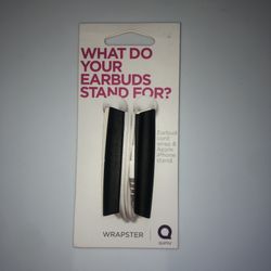 2 in 1 Earbuds Wrapster & Phone Stand