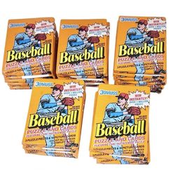 1990 Donruss Series 1 Baseball Puzzle And Card Wax Sealed Packs Lot of 28