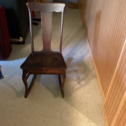 Antique Rocking Sewing Chair 