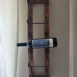 Wine Barrel Wine Rack - 5 Bottles