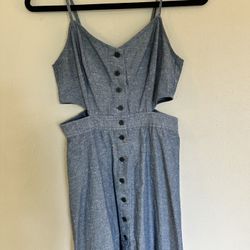 Madewell Denim Dress With Cutouts