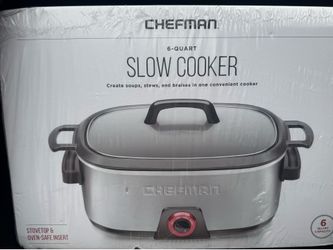 Chefman 6qt Slow Cooker New