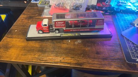 M2 Chevrolet C60 Truck & 67 Camaro - doors missing on trailer