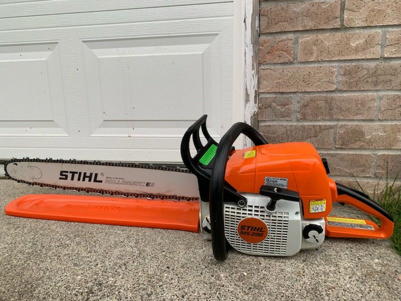 STIHL MS 290 Farm Boss Chainsaw 25” bar with cover, great condition.