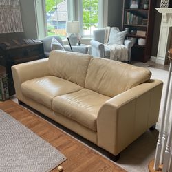 Leather Couch 80”