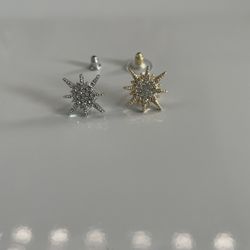 Gold Plated Star Earrings