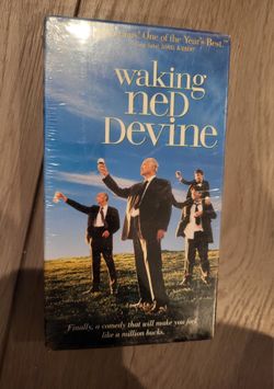 🍀📼 Waking Ned Devine VHS – NEW SEALED – 1999 Blockbuster Video Sticker – Irish Comedy
