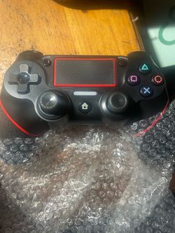 New PS4 Wireless Controller Black and Red