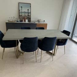 West Elm Concrete Dining Table