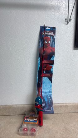 Spiderman fishing rod
