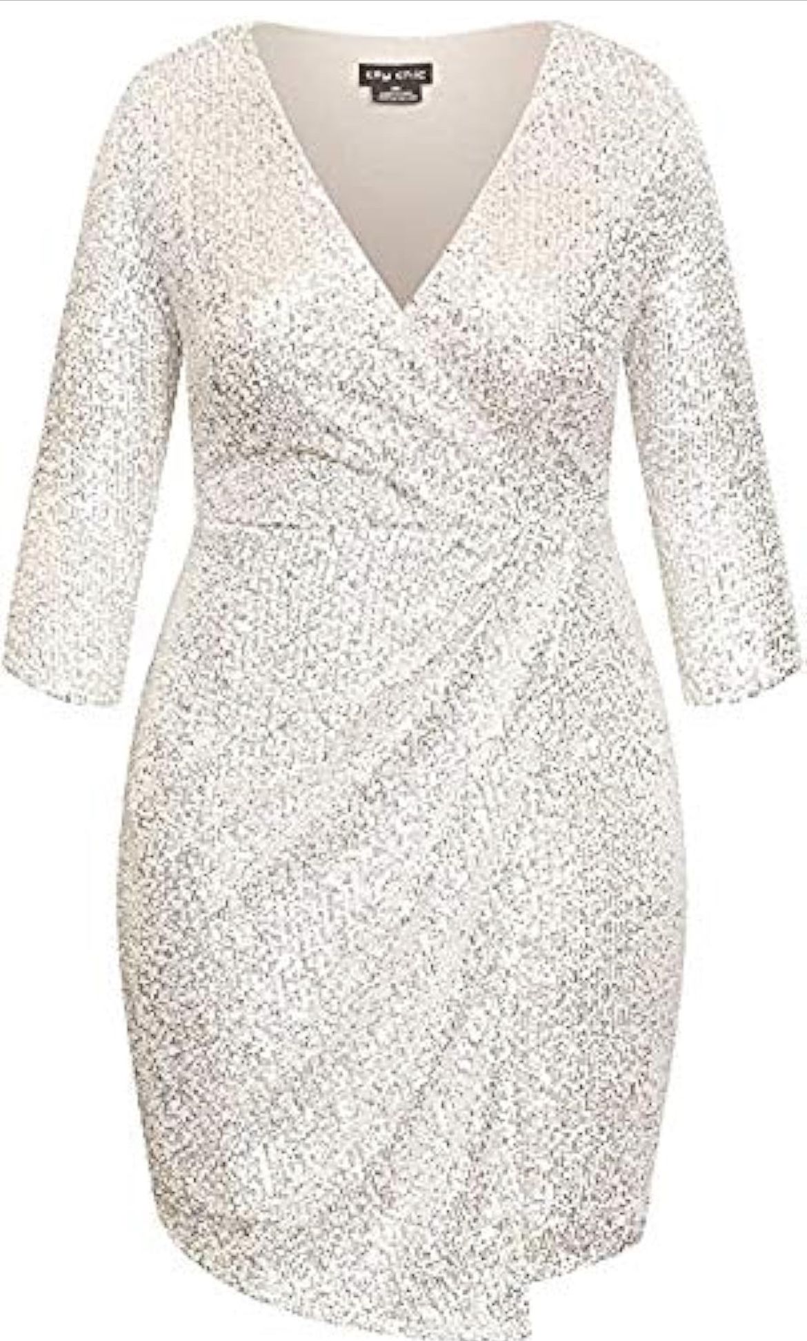 city chic bodycon dress City Chic Dress with Opalescent Crystals AS–Special Order main image 0