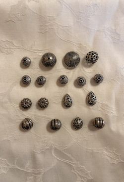 Pewter Spacer Beads, Brand New