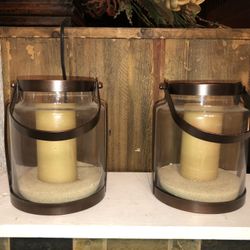 Glass /metal Candle Holders 