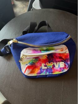 Disney Rainbow “love” fanny pack
