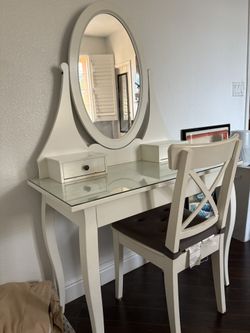 IKEA Vanity With Chair 