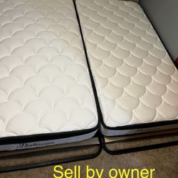 2 twin size bed with 10” mattress