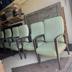 6 Chairs Dining Room Leather Clean No Scratch 