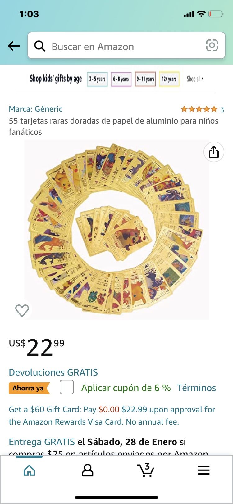 Pokemon Cards Playing Cards Targetas De Oro Gold