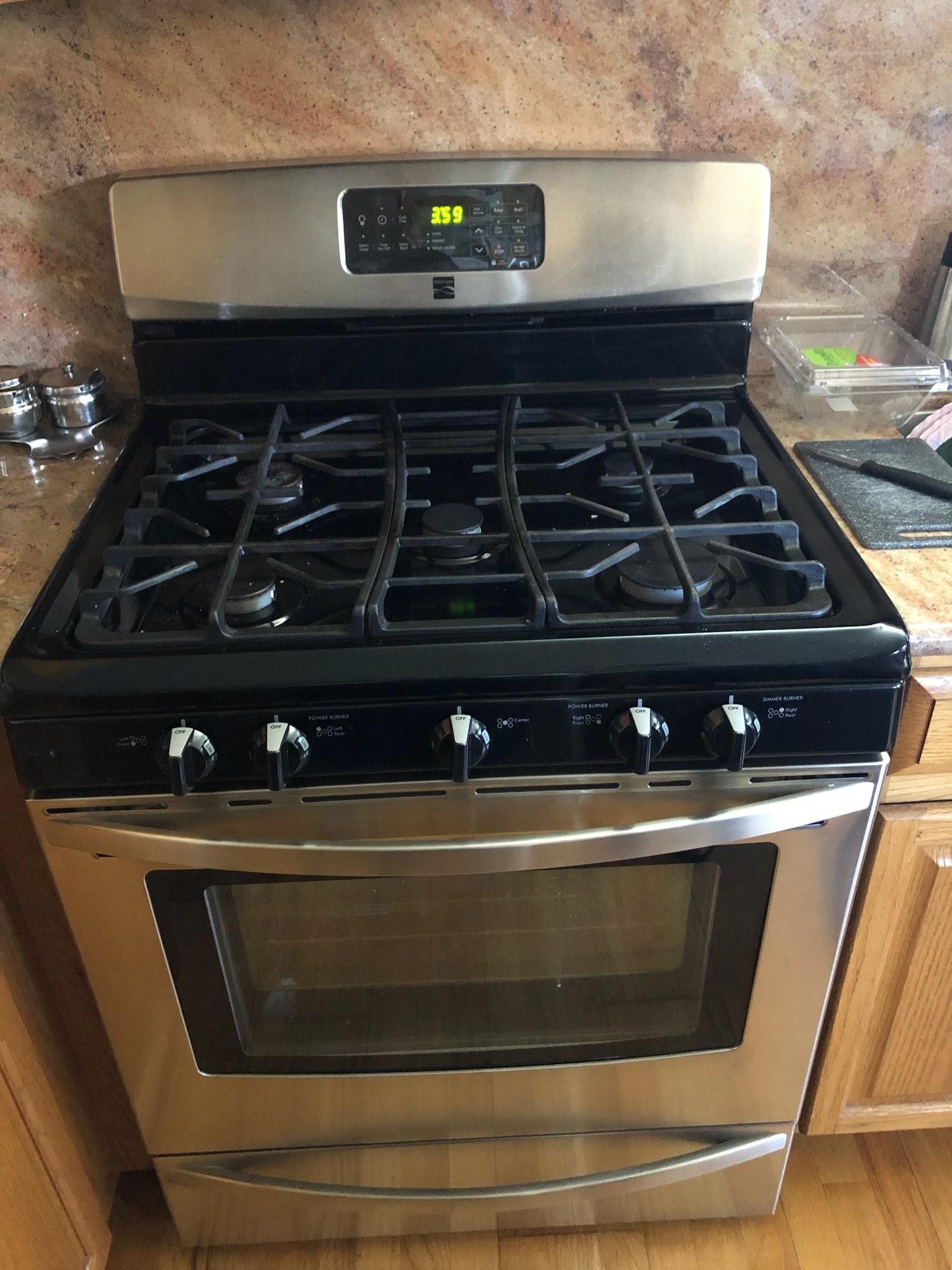 Kenmore Gas Stove 30 inch Stainless Steel
