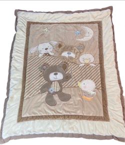 Koala Baby Crib Set Total 7 Pieces. Excellent Condition. Barely Used. No Stains. Clean.  Fleece Blanket.Original Price $150