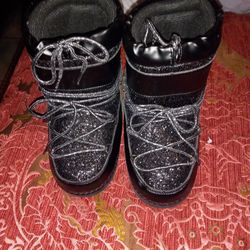 Little Girls Rain Boots Black 