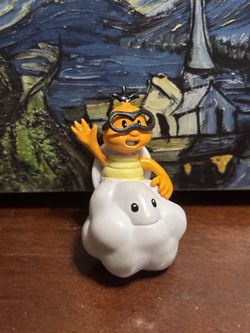 Lakitu Nintendo Super Mario Mini Figure 2.5" Turtle Mario Brothers Flying Cloud